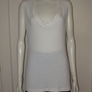 Banana Republic sleeveless size Large White top